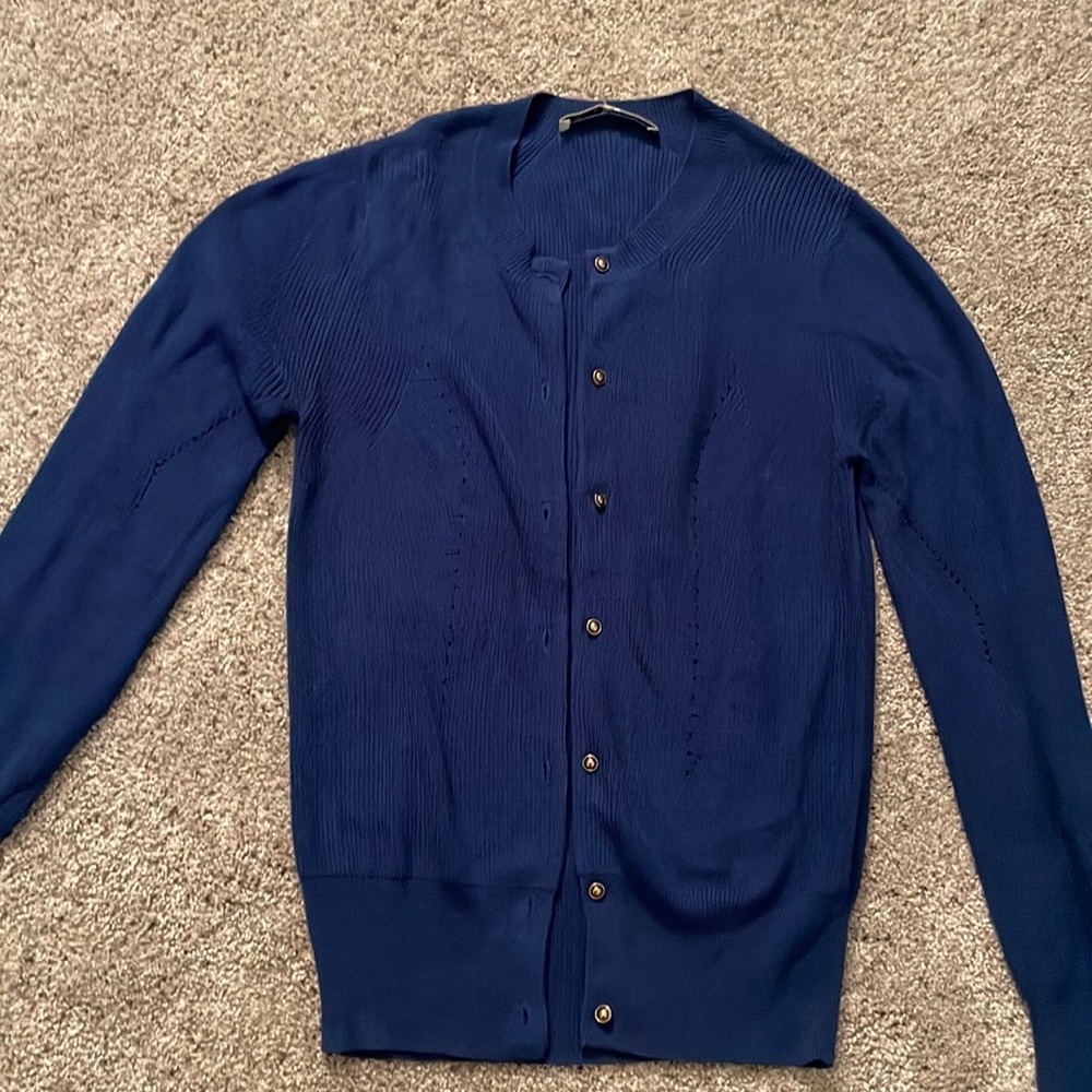 Women’s royal blue Trina Turk cardigan